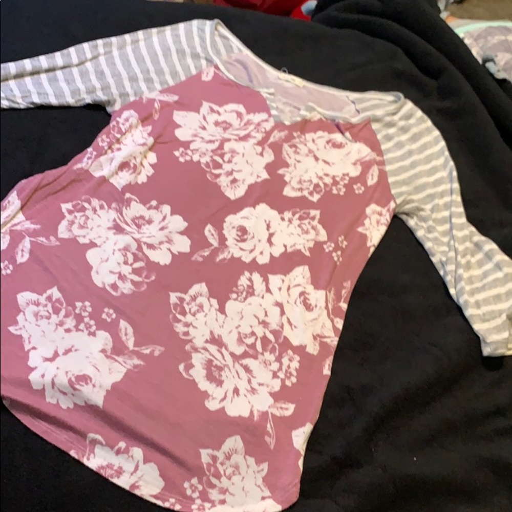 3/4 Sleeve floral top